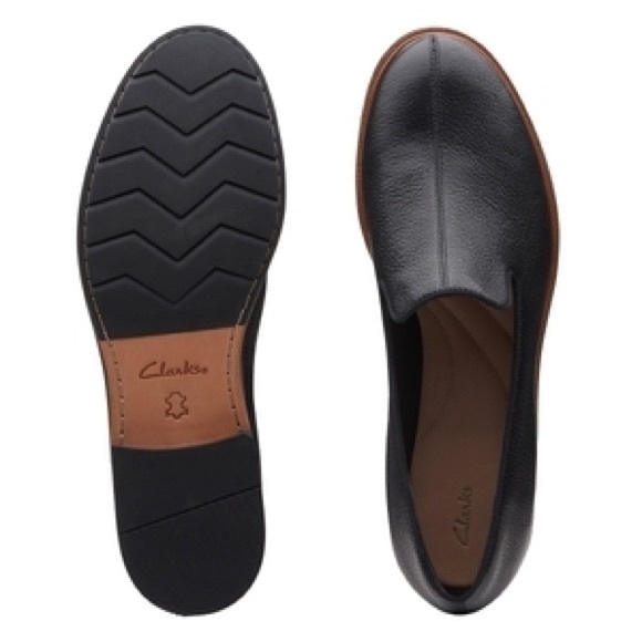 Clarks Frida Loafer Black Leather size 7M - Picture 7 of 15